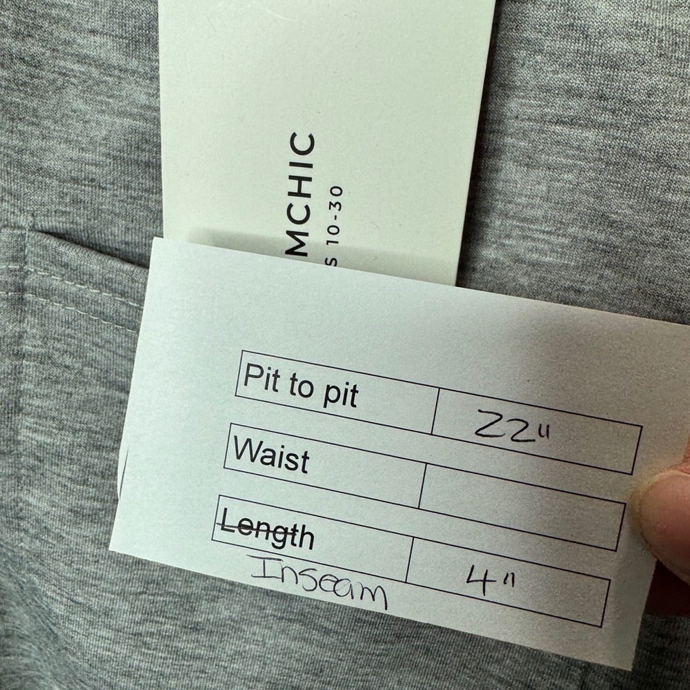 BloomChic Gray Drawstring Overall Shorts - Picture 11 of 11